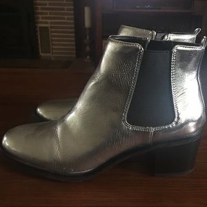 Libby Edelman Silver Booties